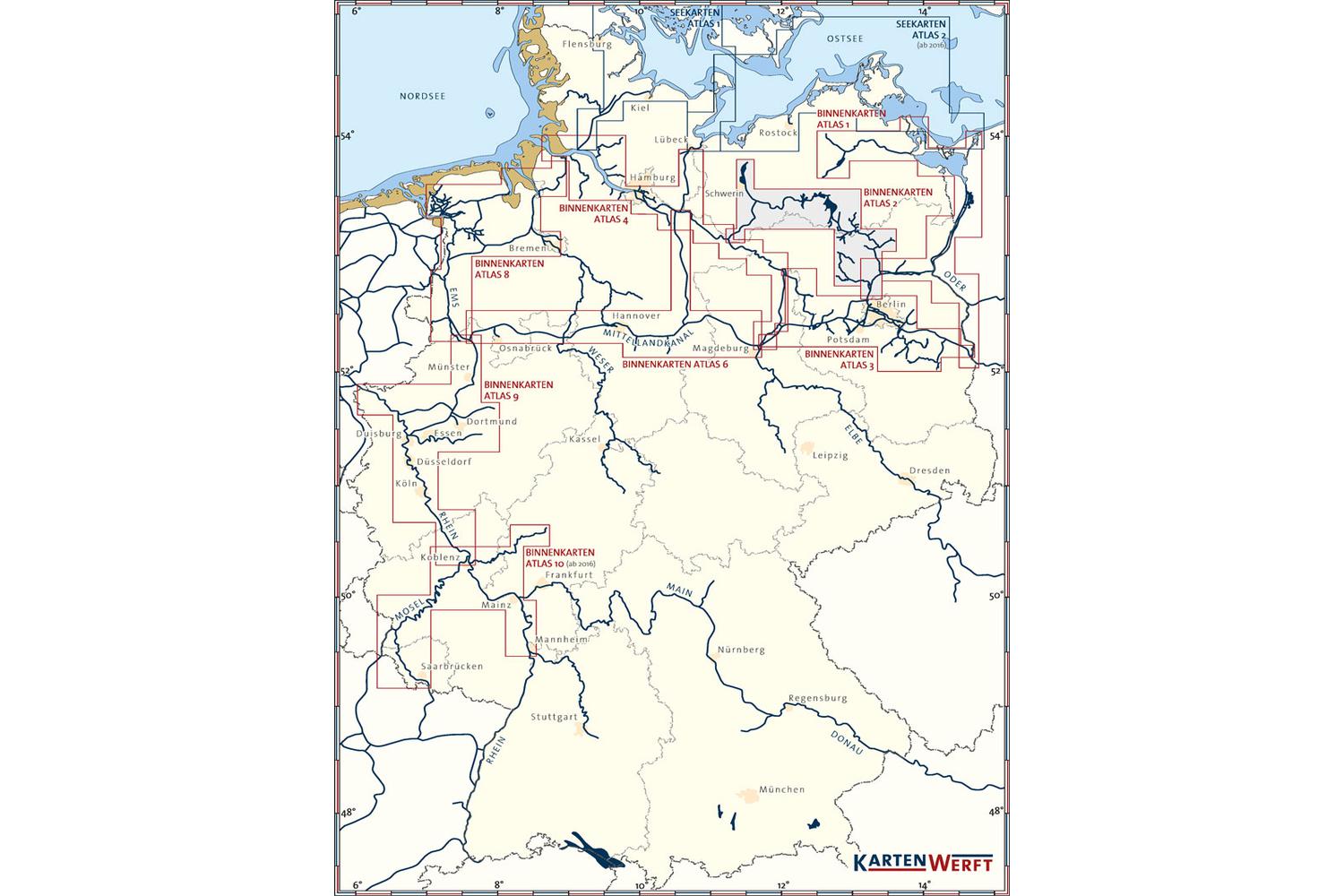BinnenKarten Atlas 4 Elbe - Hamburg