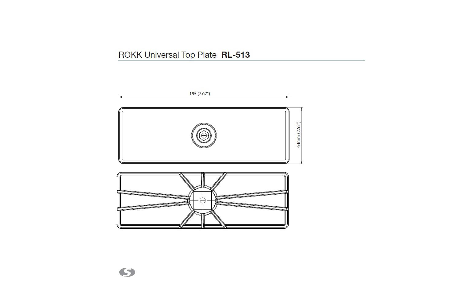 ROKK top plate boormal RL-513
