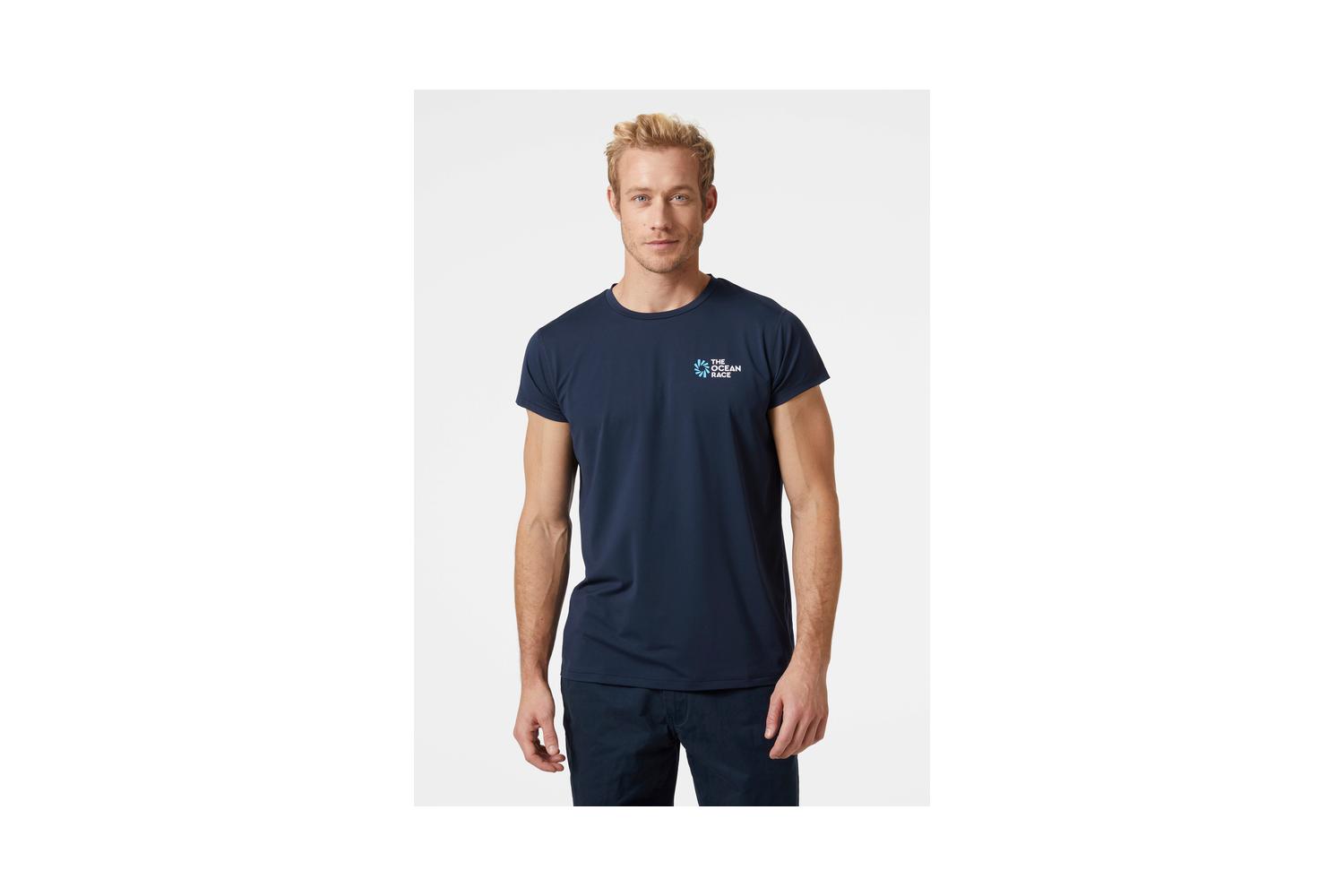 Helly Hansen Heren The Ocean Race Technische Shirt Korte Mouw Navy XXL