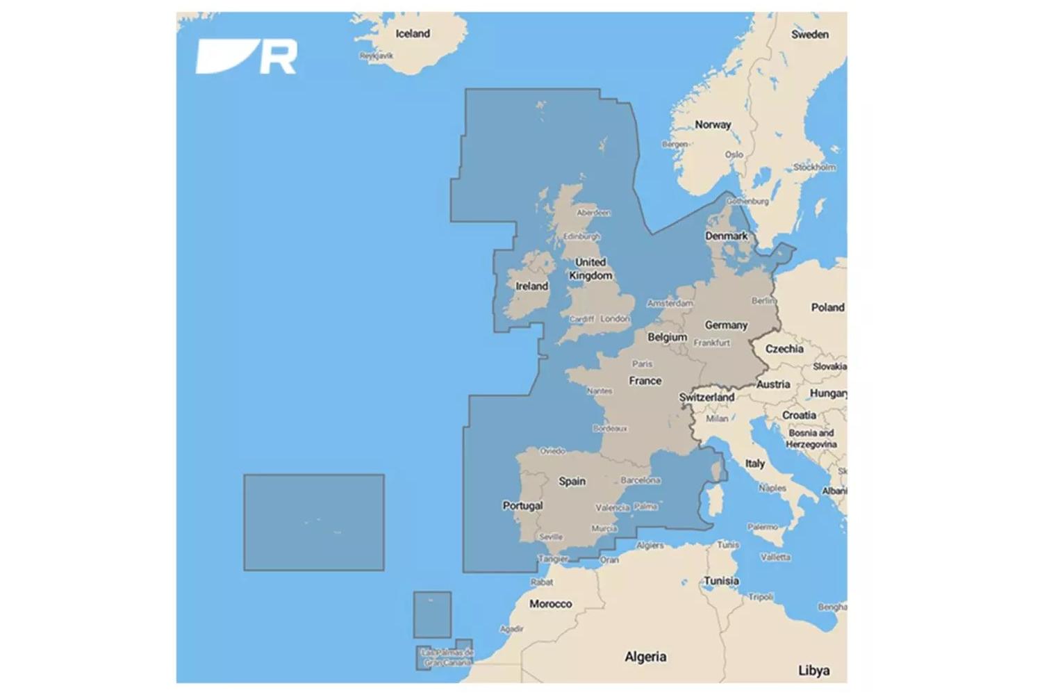 Raymarine AXIOM 9 Classic kaartplotter incl W-EU Lighthouse kaart