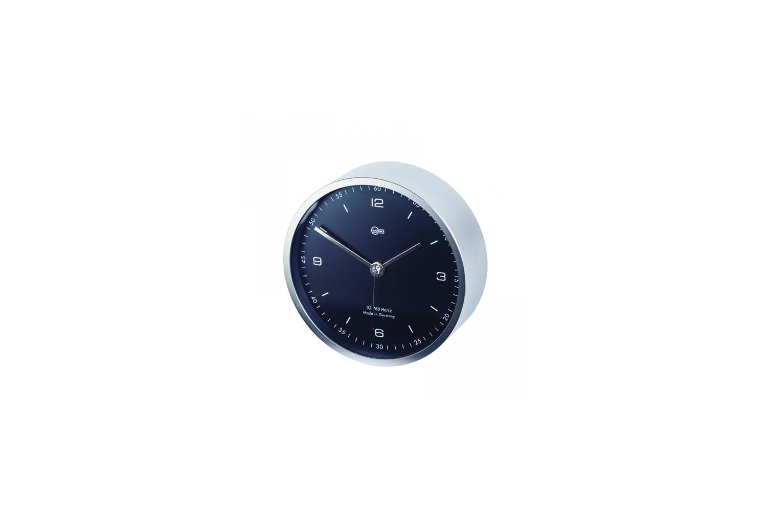 Barigo Quartz clock chroom/zwart