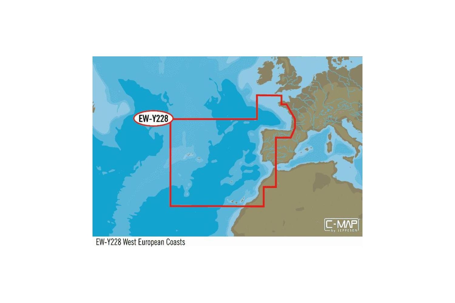 C-MAP MAX-N+ W: WEST EUROPEAN COASTS