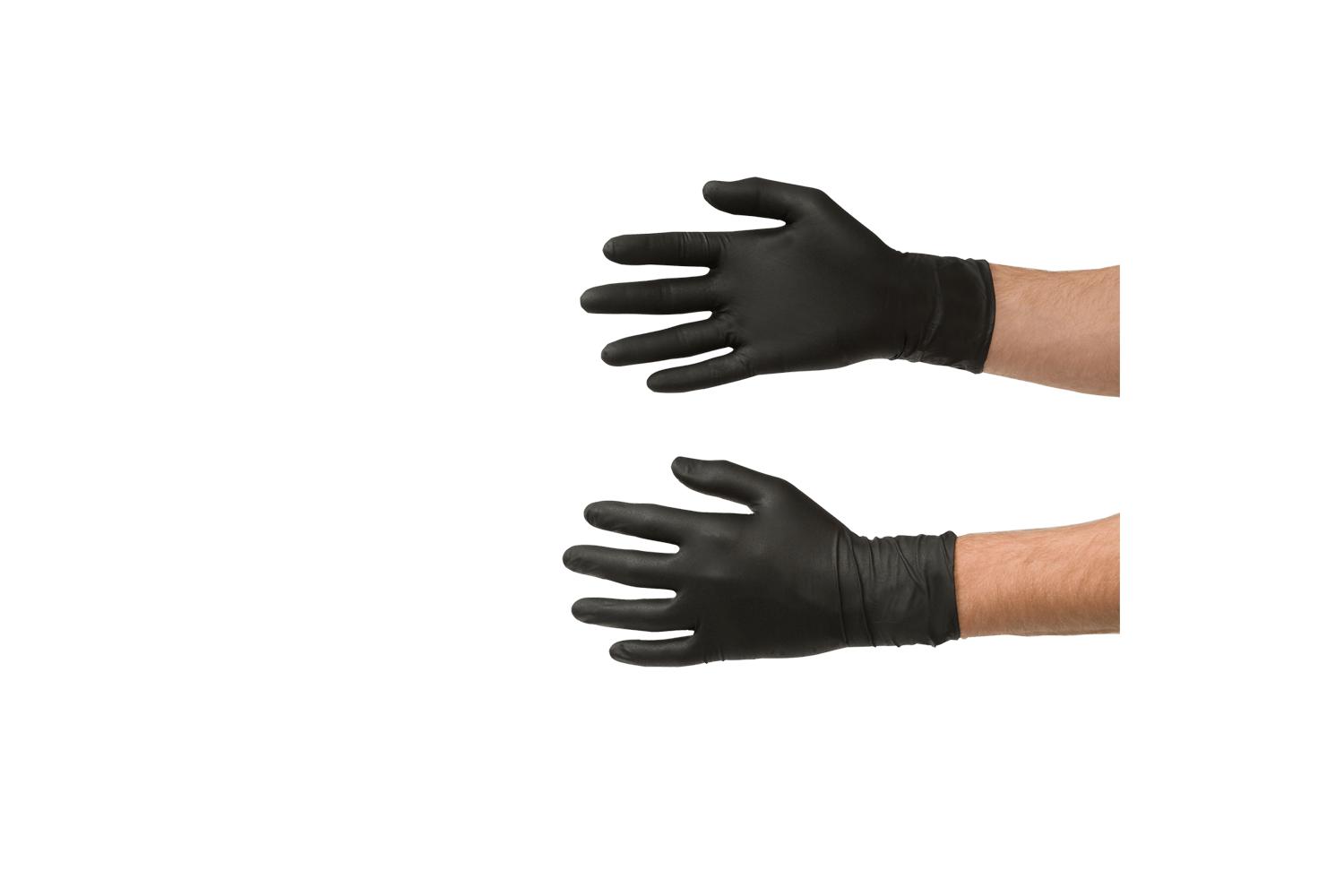 Colad Nitrile Handschoen Zwart XL 60 st.