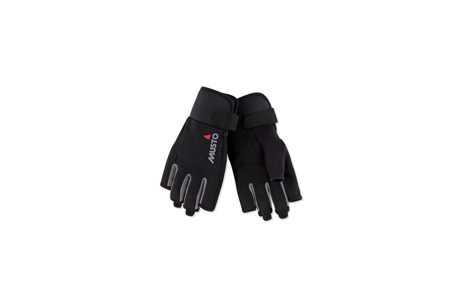 Musto Essential Zeilhandschoen Korte Vingers Zwart XL