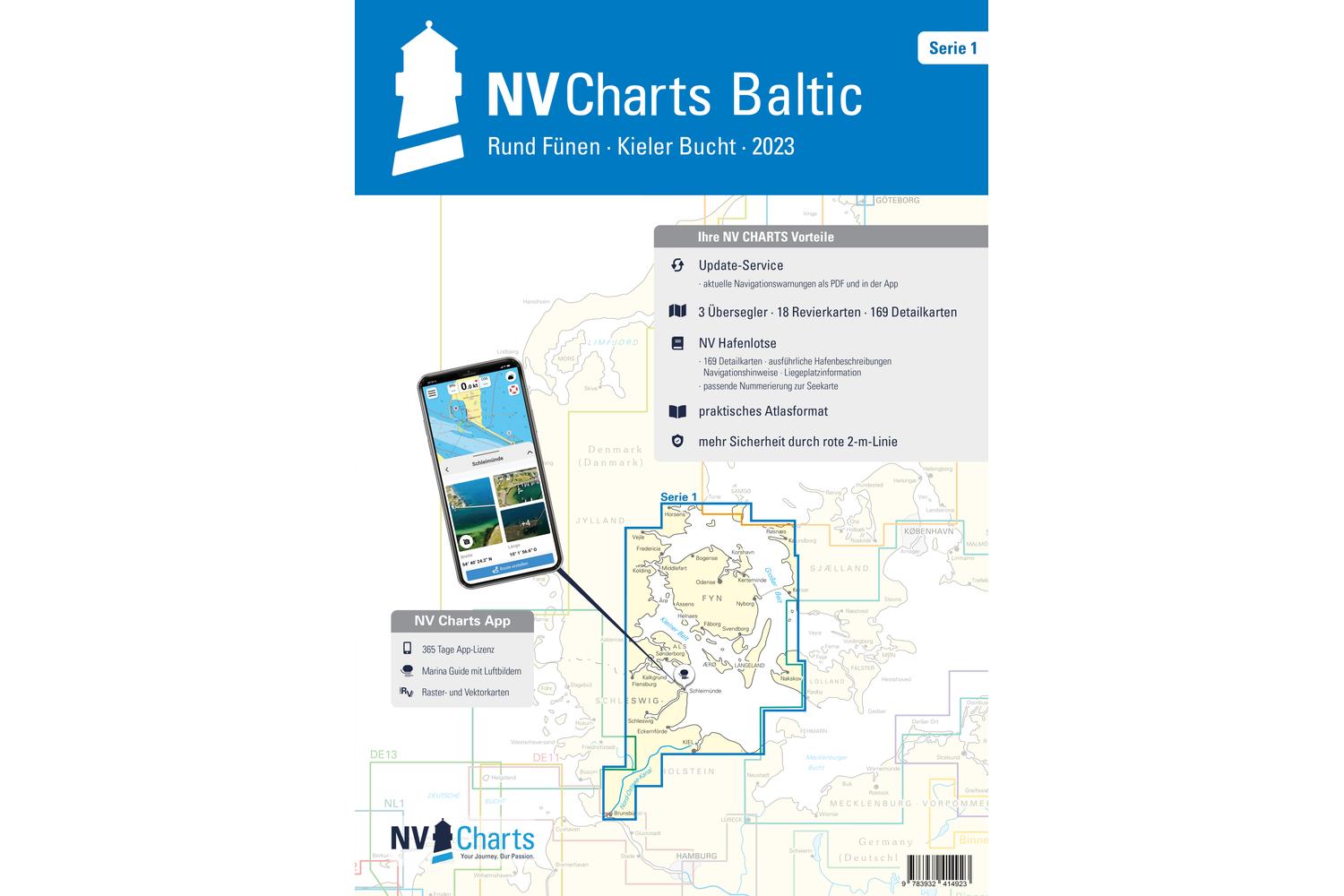 NV - Serie 1 Kiel to Funen - Baltic kaart