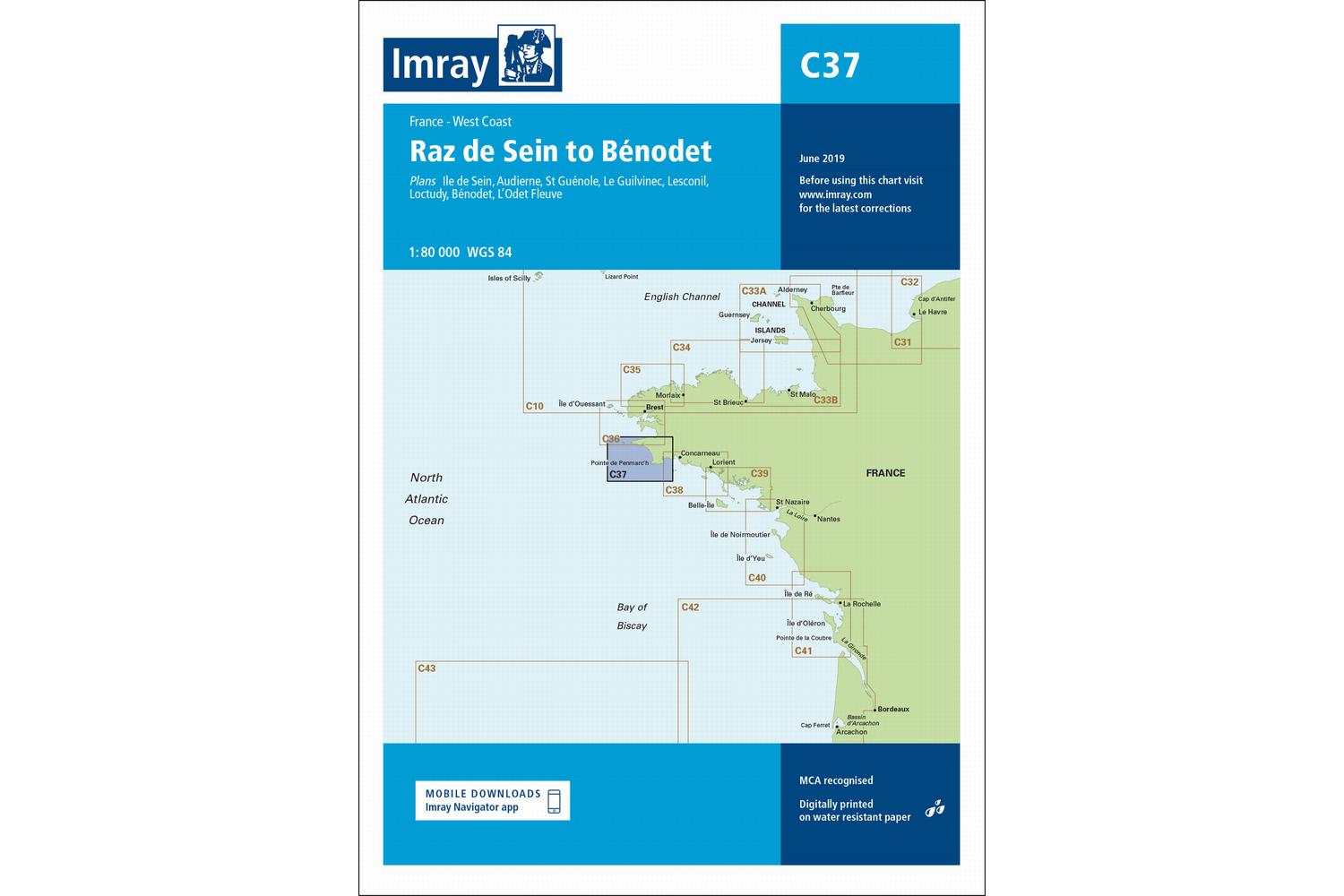 Imray - C37 Raz de Sein to Benodet