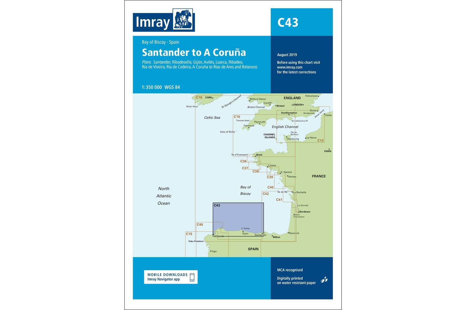 Imray - C43 Satander to Coruña