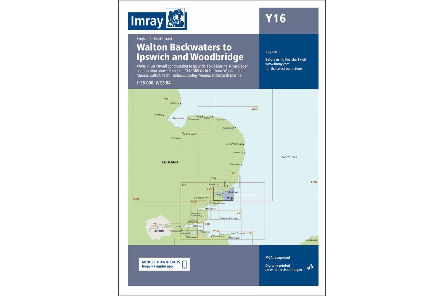 Imray - Y16 Walton Backwaters to Ipswich