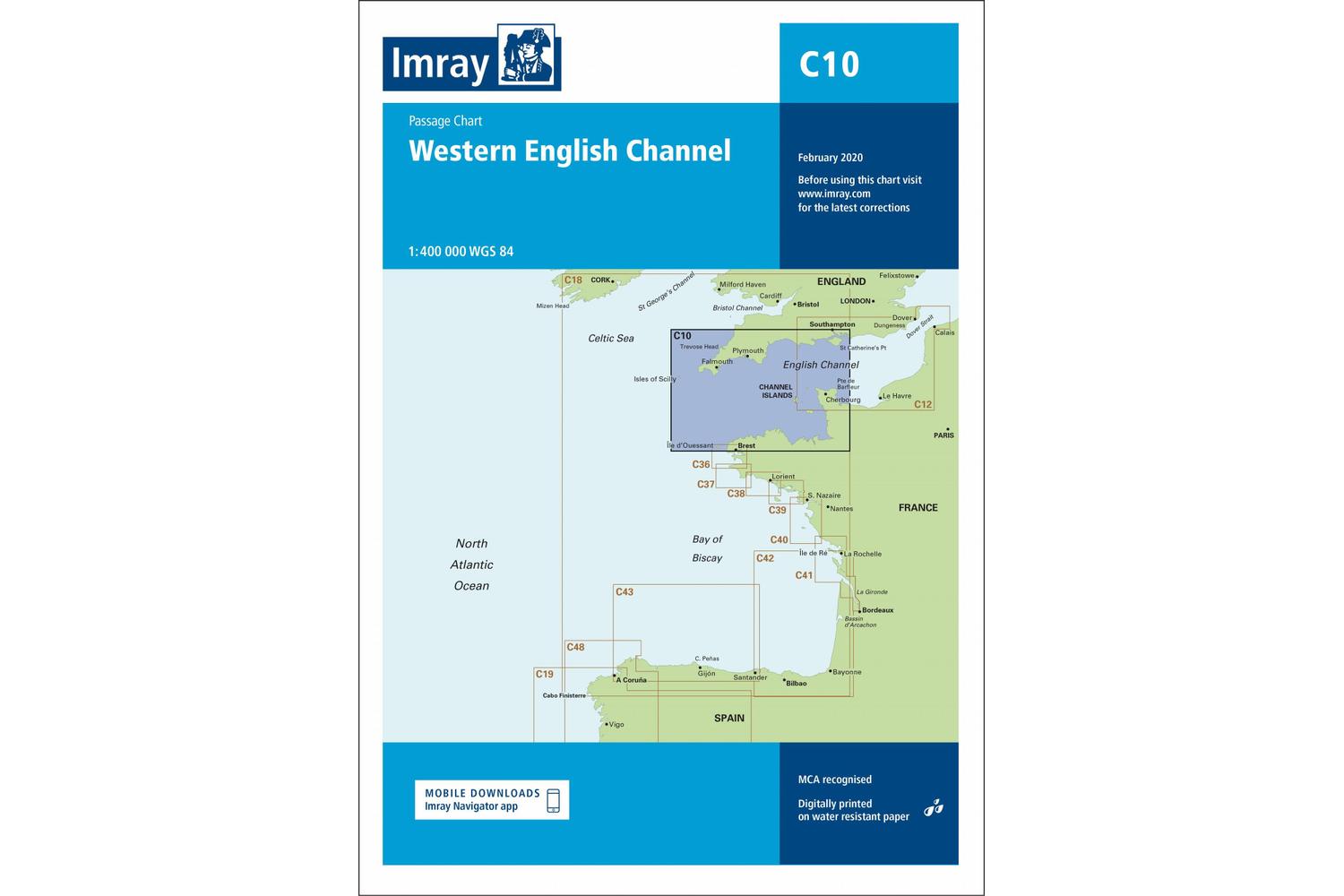 Imray - C10 Western English Channel Passage Chart