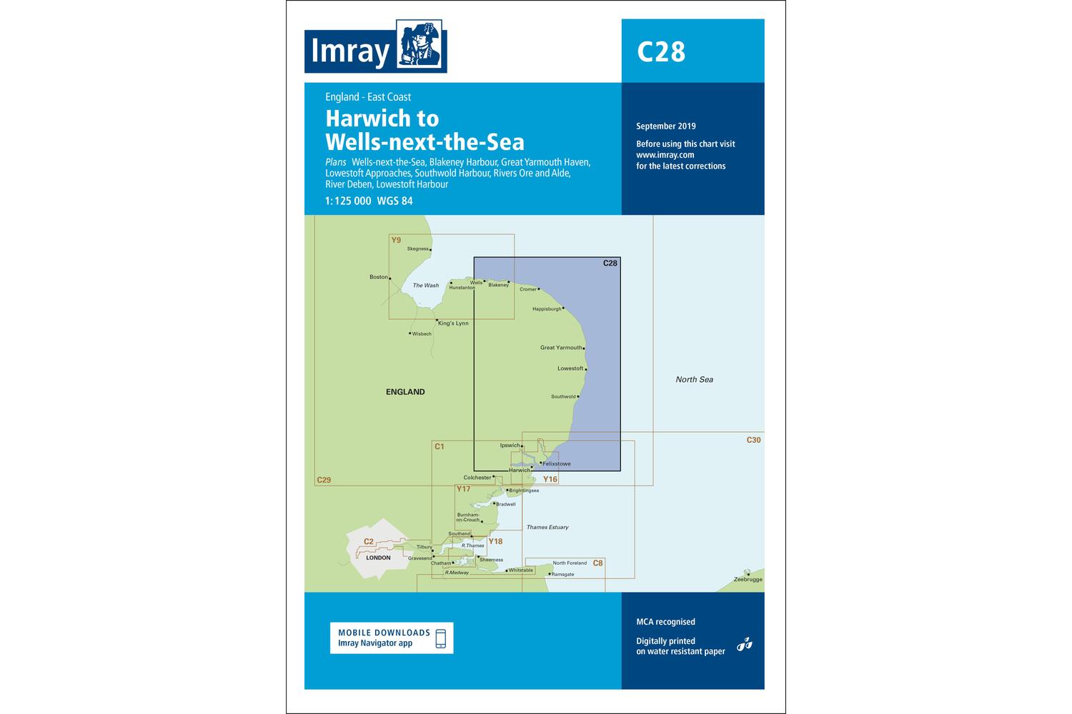 Imray - C28 East Coast: Harwich to Wells