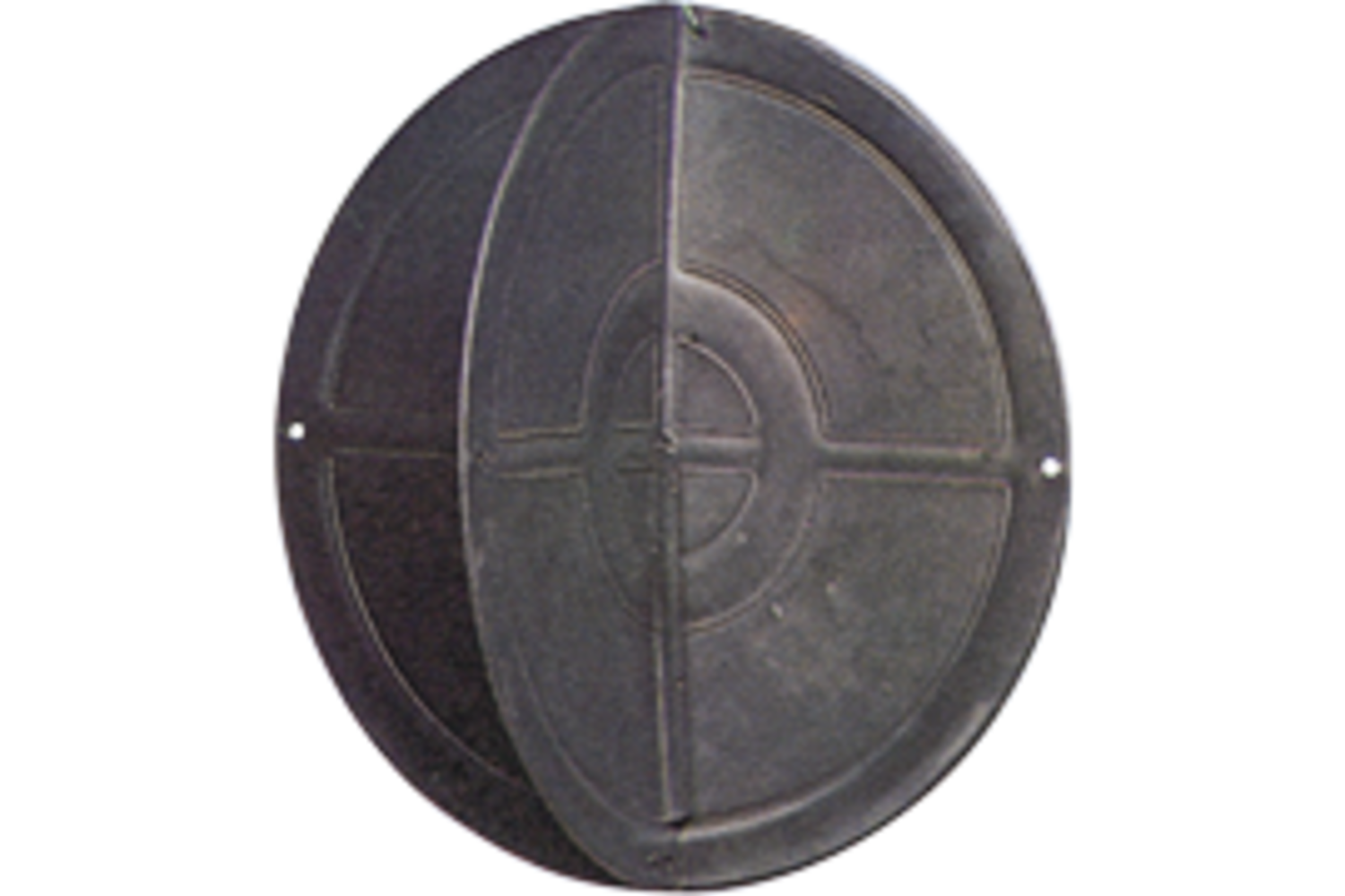 Ankerbal zwart kunststof 35cm