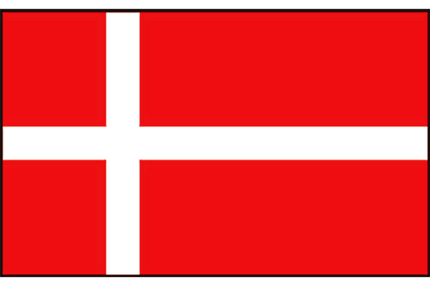 Deense Vlag - 30x 45cm