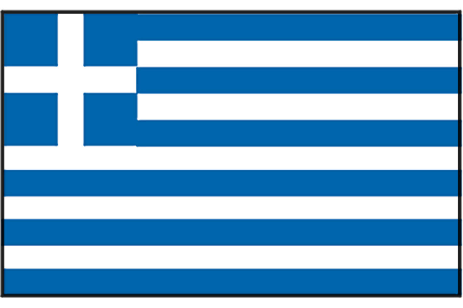 Griekse Vlag - 30x 45cm
