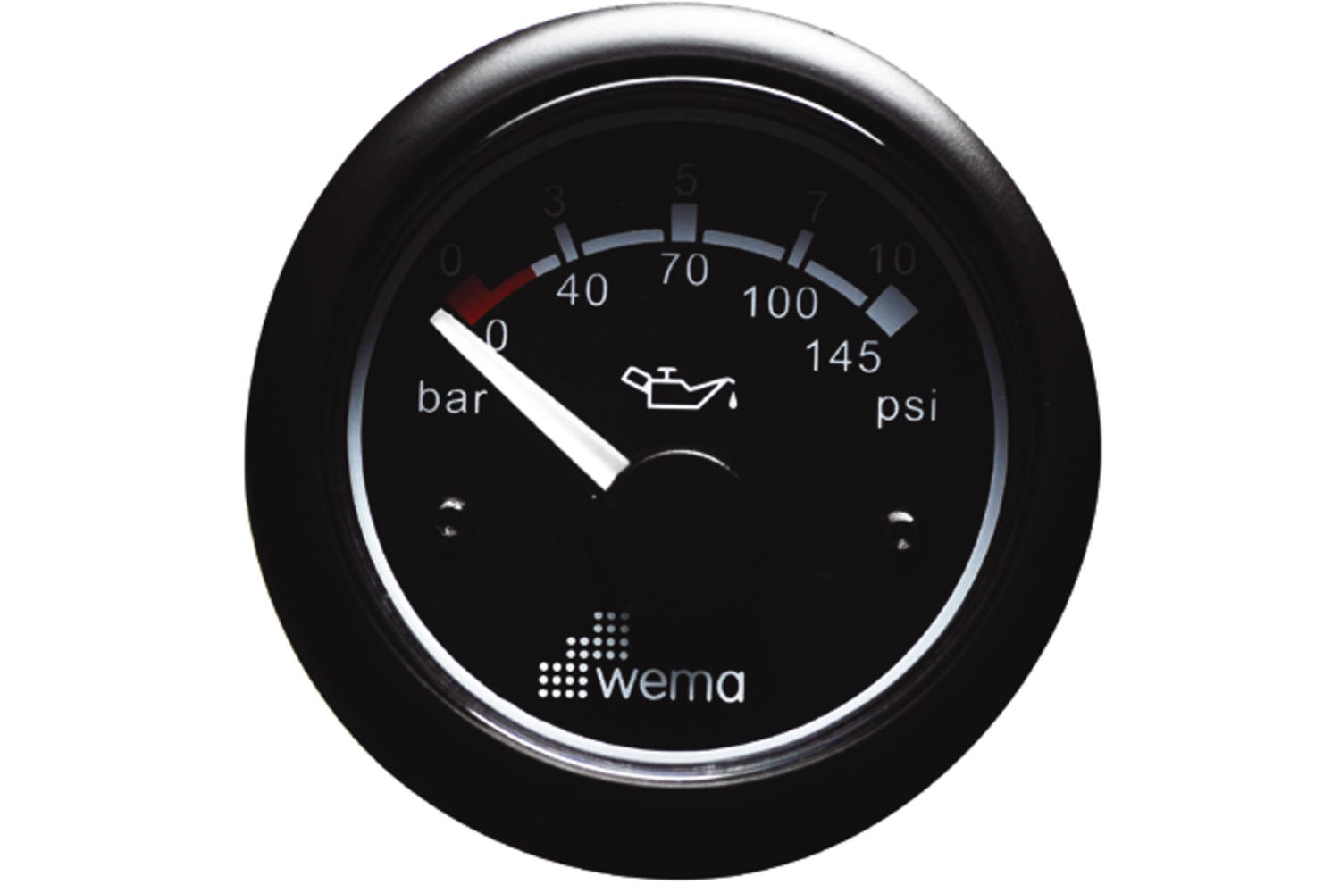 Wema Oliedrukmeter 10 bar 12/24v