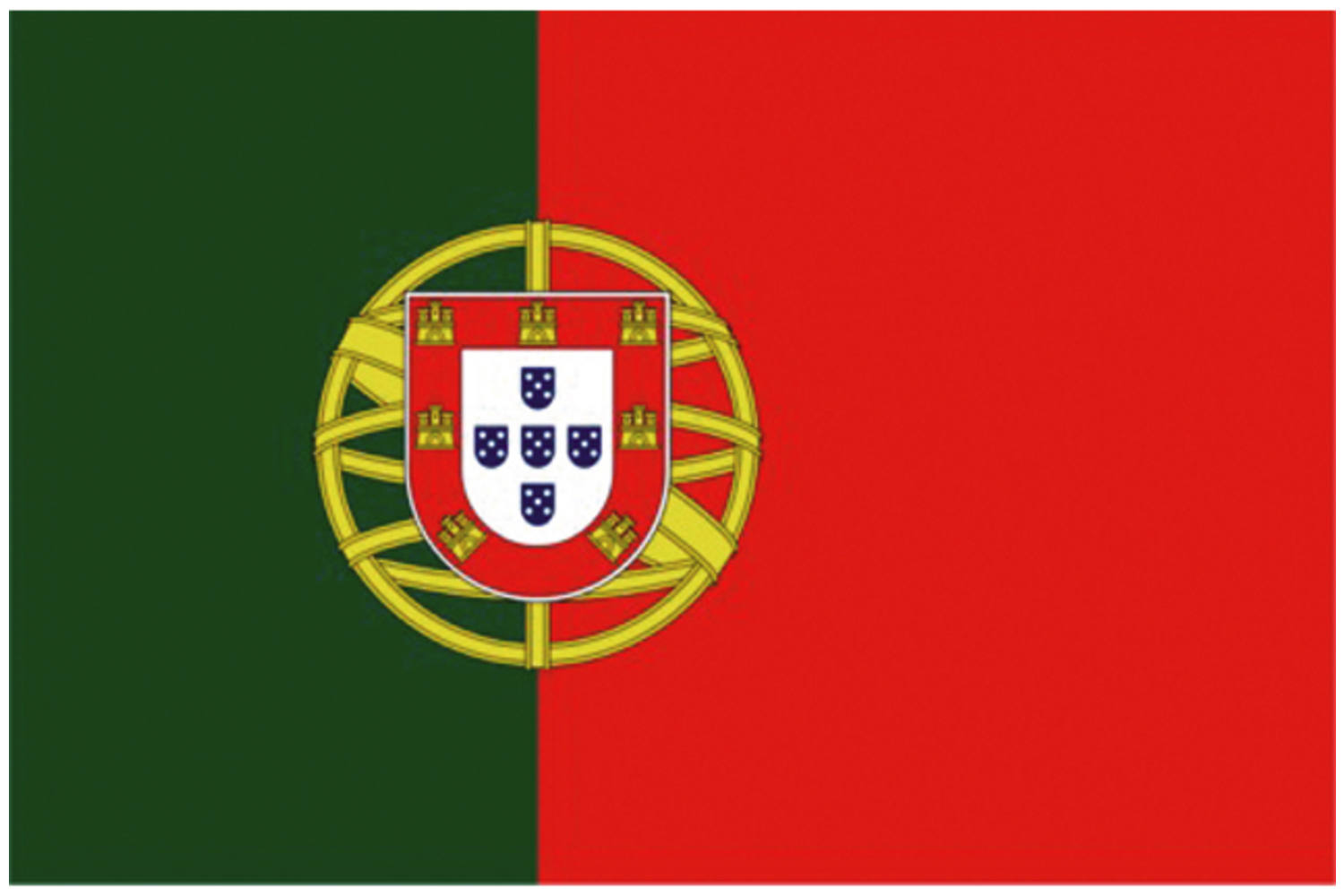 Portugese vlag - 20X 30cm