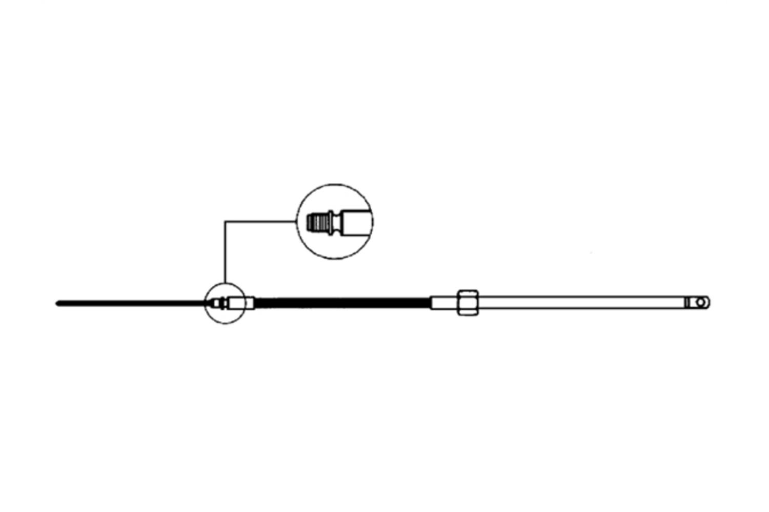 Ultraflex Stuurkabel M58 12ft - 3.70mtr